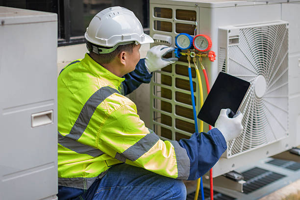 Professional Ac Installation technician working in Mount Gilead, OH